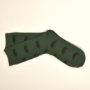 Krawattendackel Socken Wildschwein Socken Grün Wildschwein Braun Klein 36-40